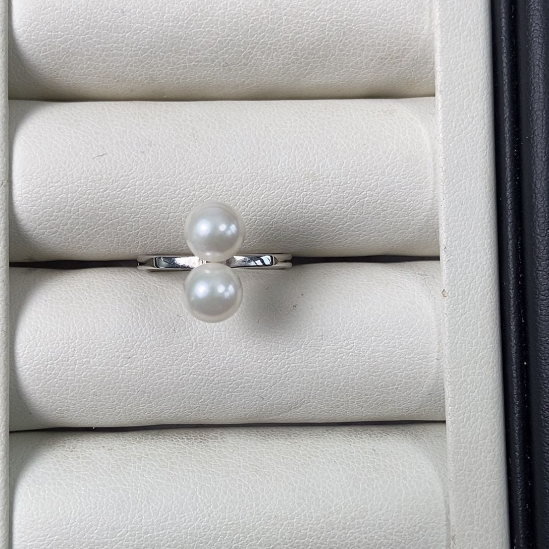 海水珍珠戒指银S925镶嵌