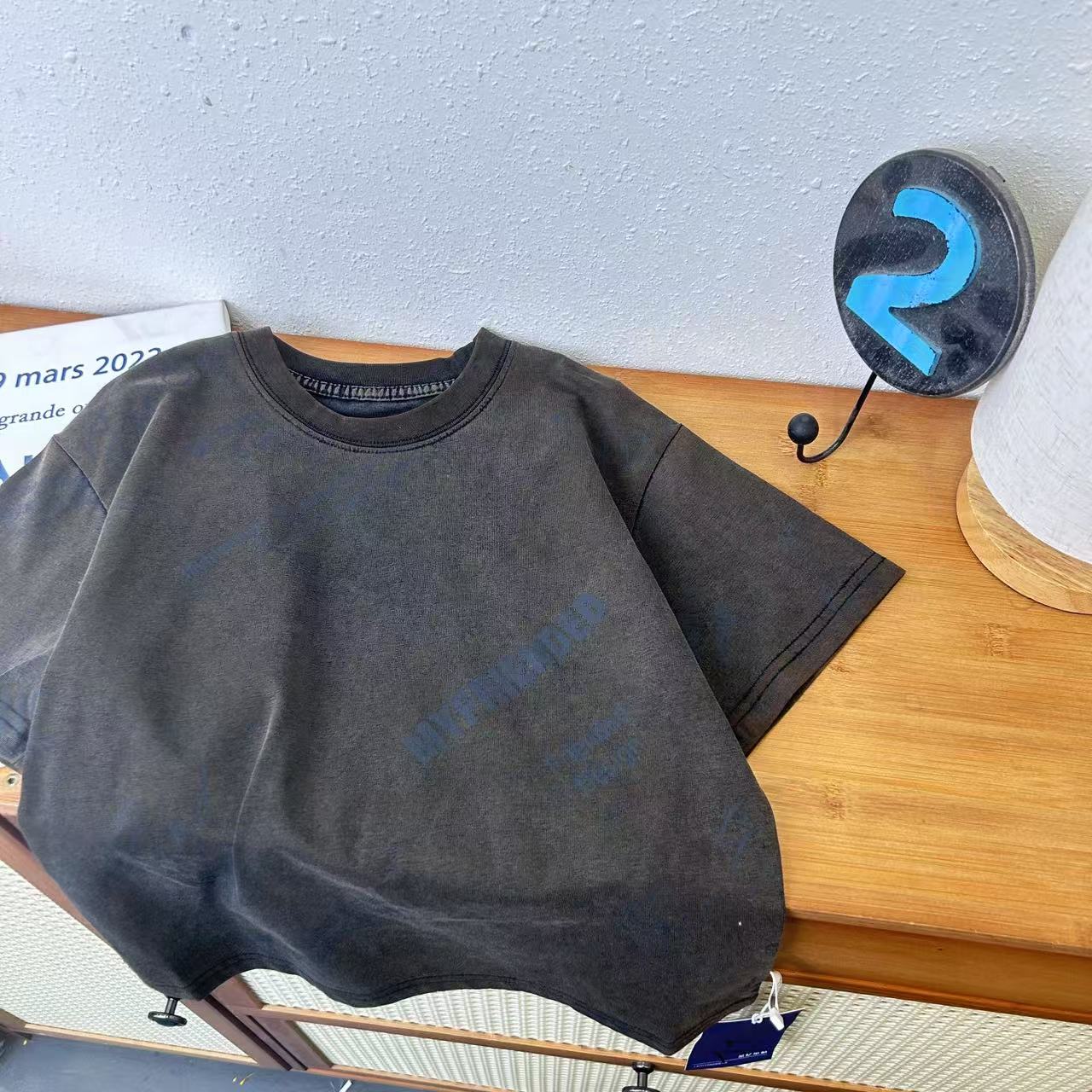 TX-7022 儿童男童夏季印花短袖韩版ol短袖T恤时尚圆领半袖宽松