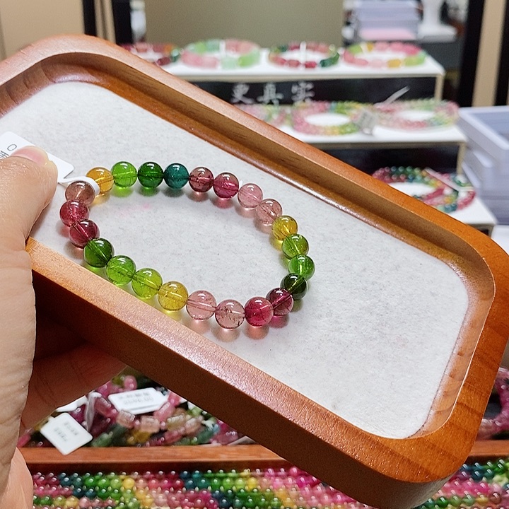 碧玺手链未镶嵌碧玺8.3毫米