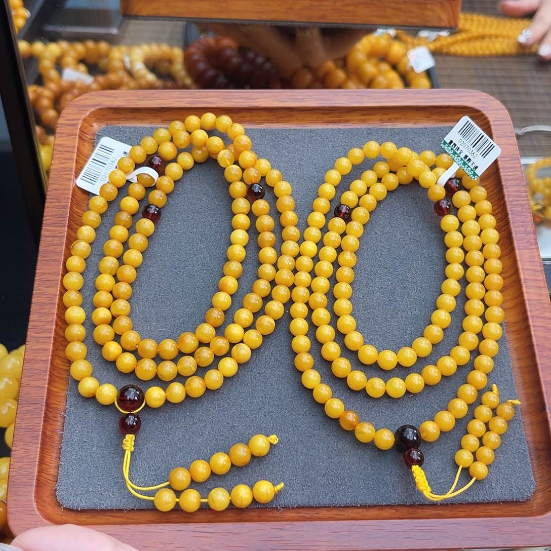 琥珀手链未镶嵌6m108 多样性发其一