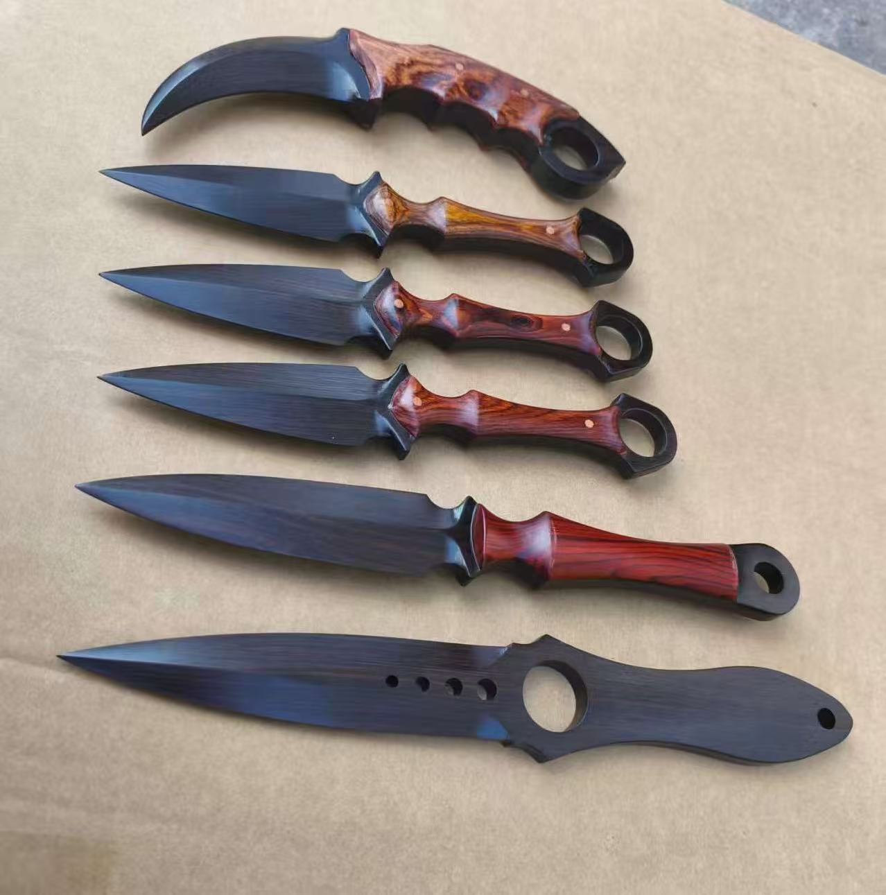 手工刀剑小把件紫光檀+微凹黄檀直播间一物一拍专属链接