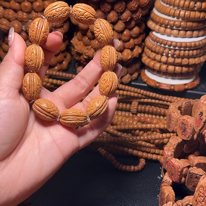 桃核手串钱袋子桃核