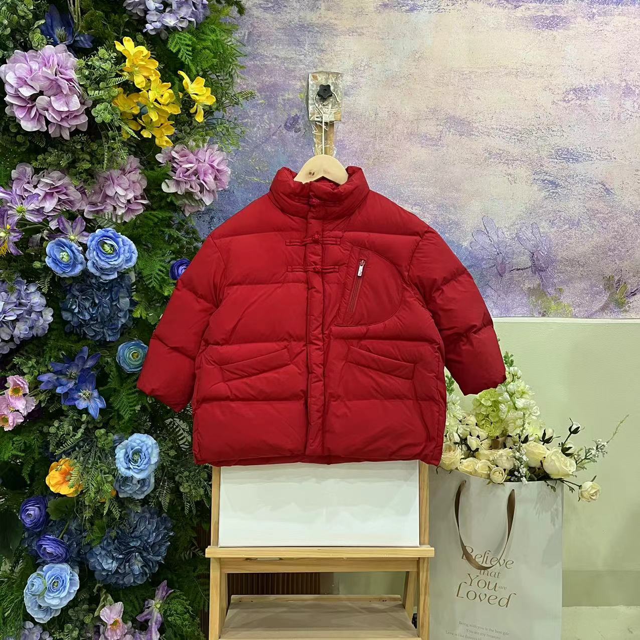 305F红色棉服6743