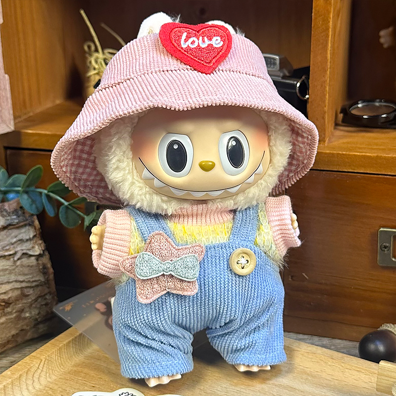 拉布布立体小星星娃衣套装适合一二三代搪胶公仔穿搭替换衣服可爱