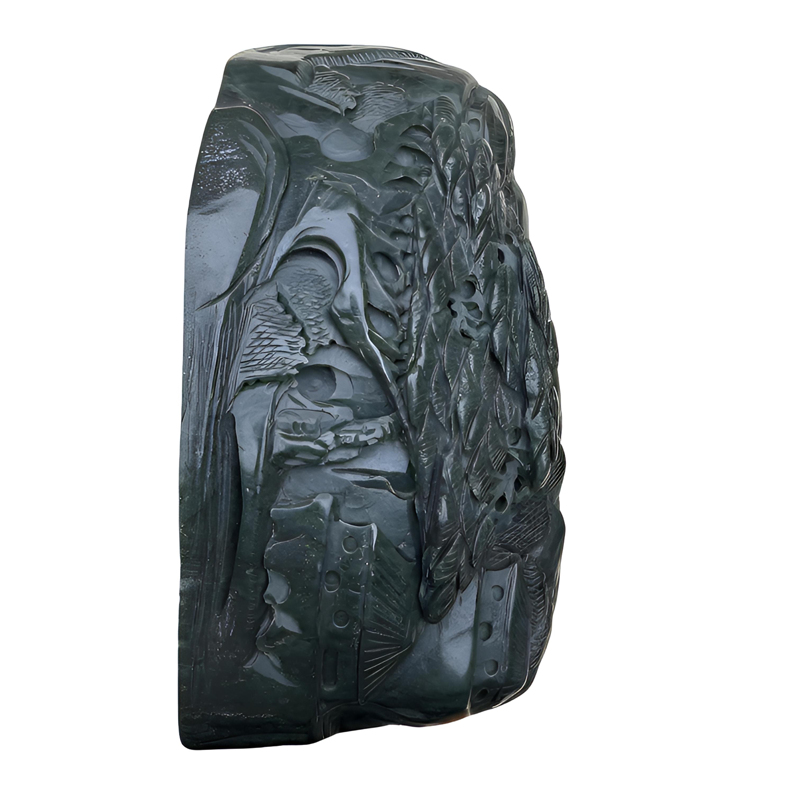 和田玉碧玉大摆件山水