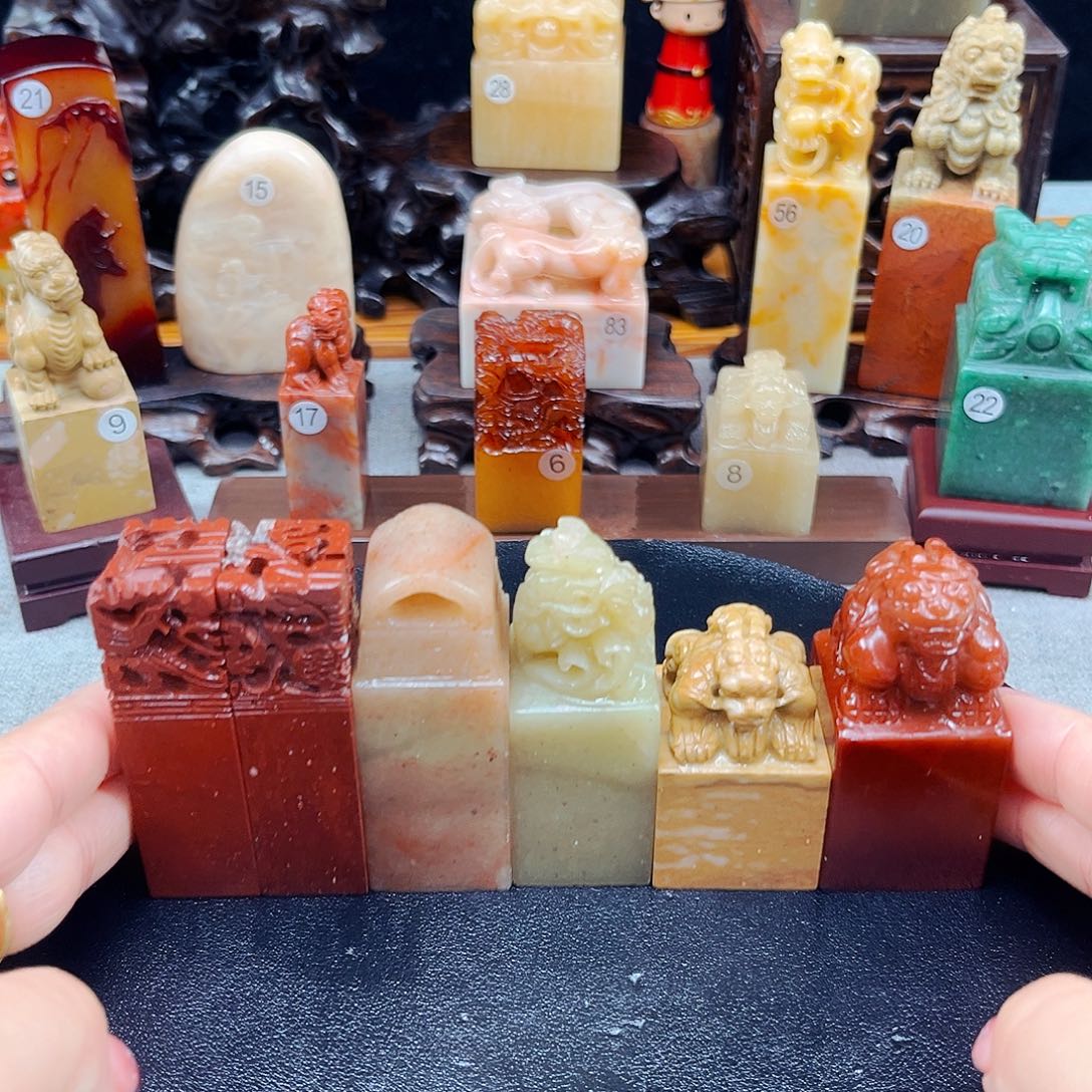 寿山石捡漏瑕疵品6方