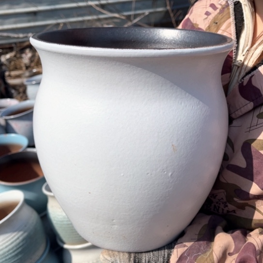 红陶口21高24瑕疵