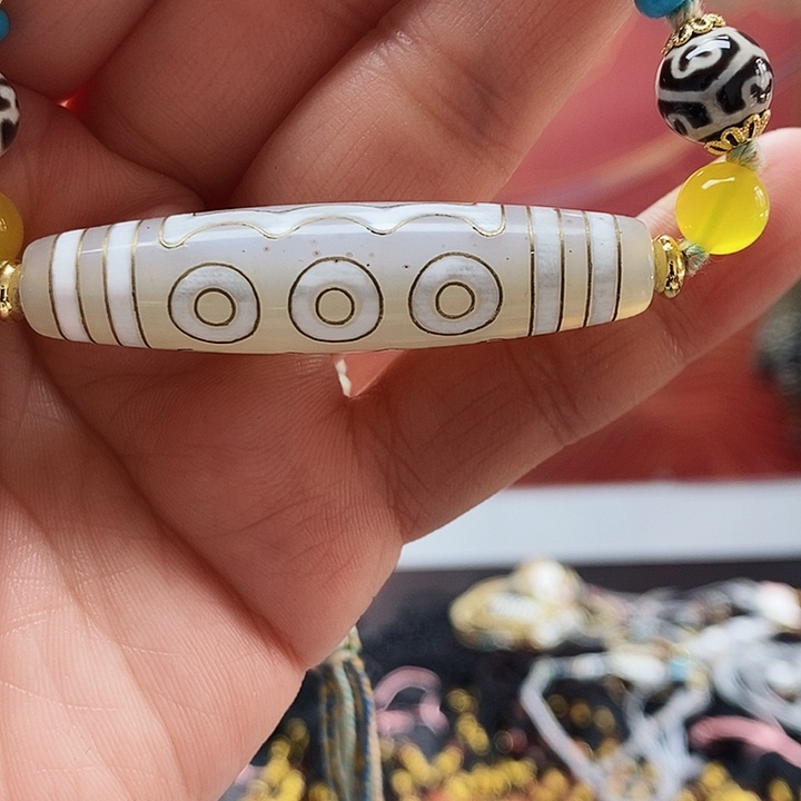 玛瑙/玉髓颈饰合金