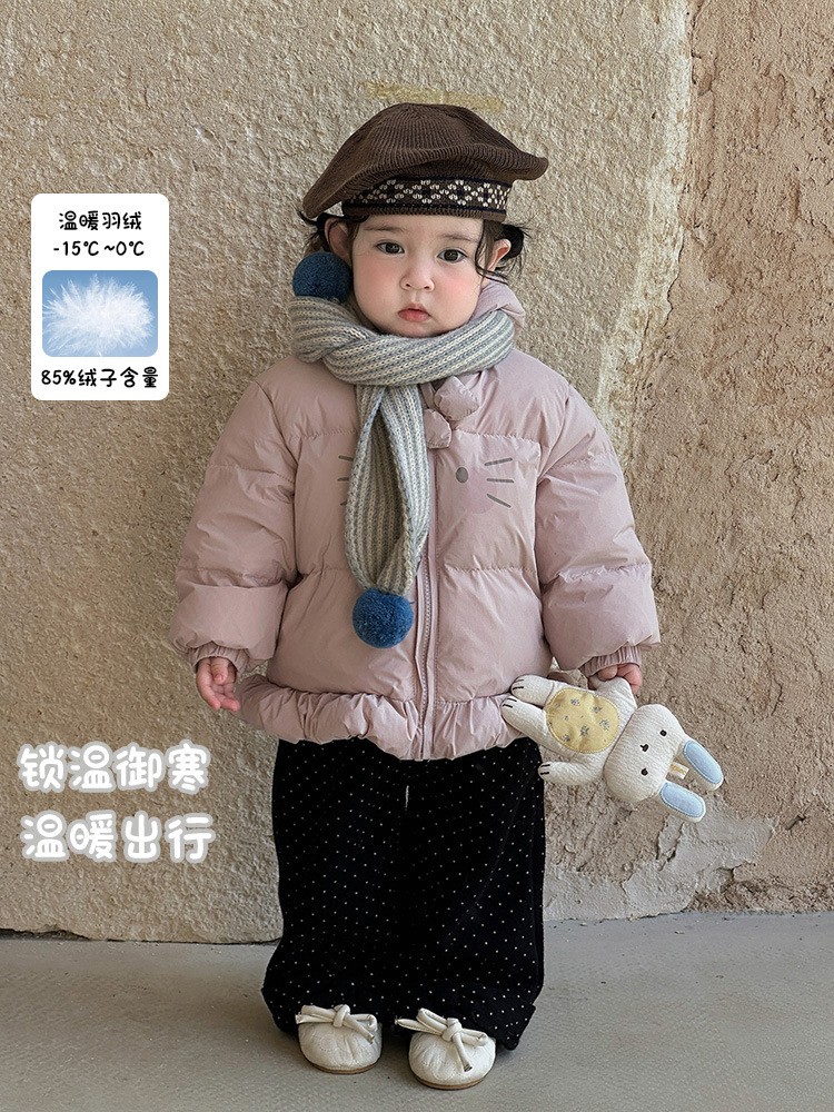 【在仓！婴儿冬装羽绒服女宝白鸭绒保暖加厚连帽外套】羽2311羽绒服