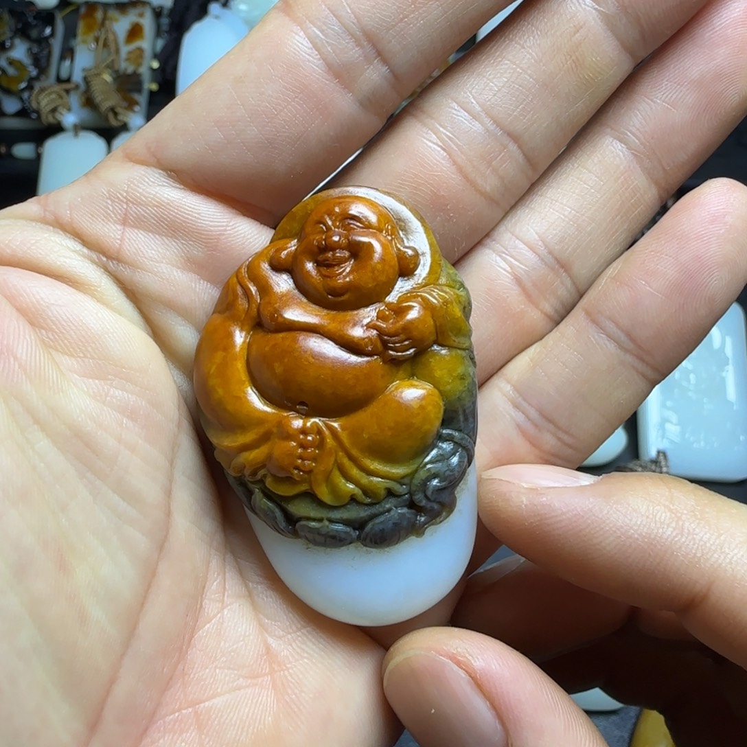 和田玉未镶嵌挂件