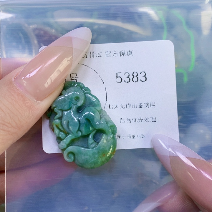 翡翠吊坠(赠链)未镶嵌翡翠