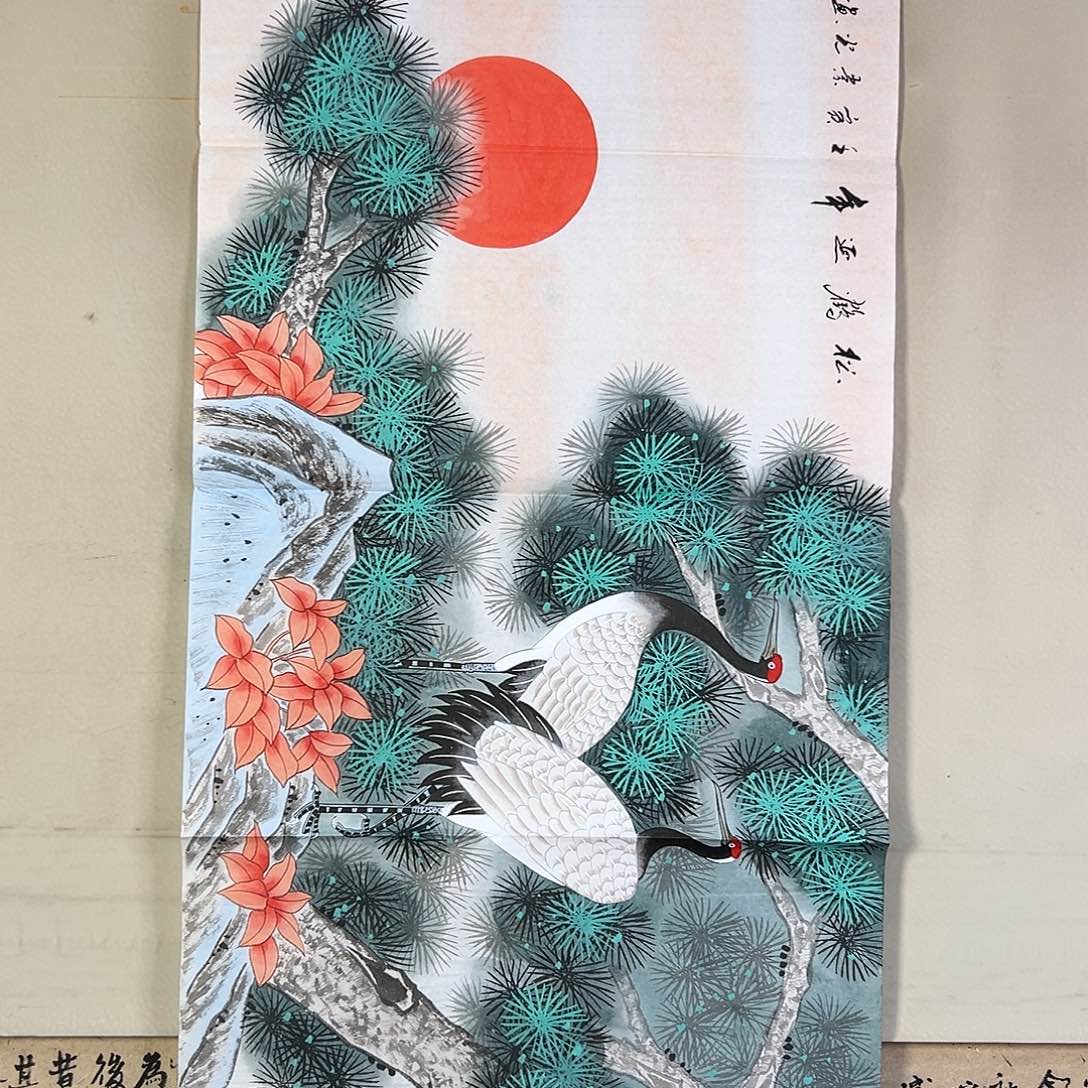 国画530 花鸟在此处飞翔也不太