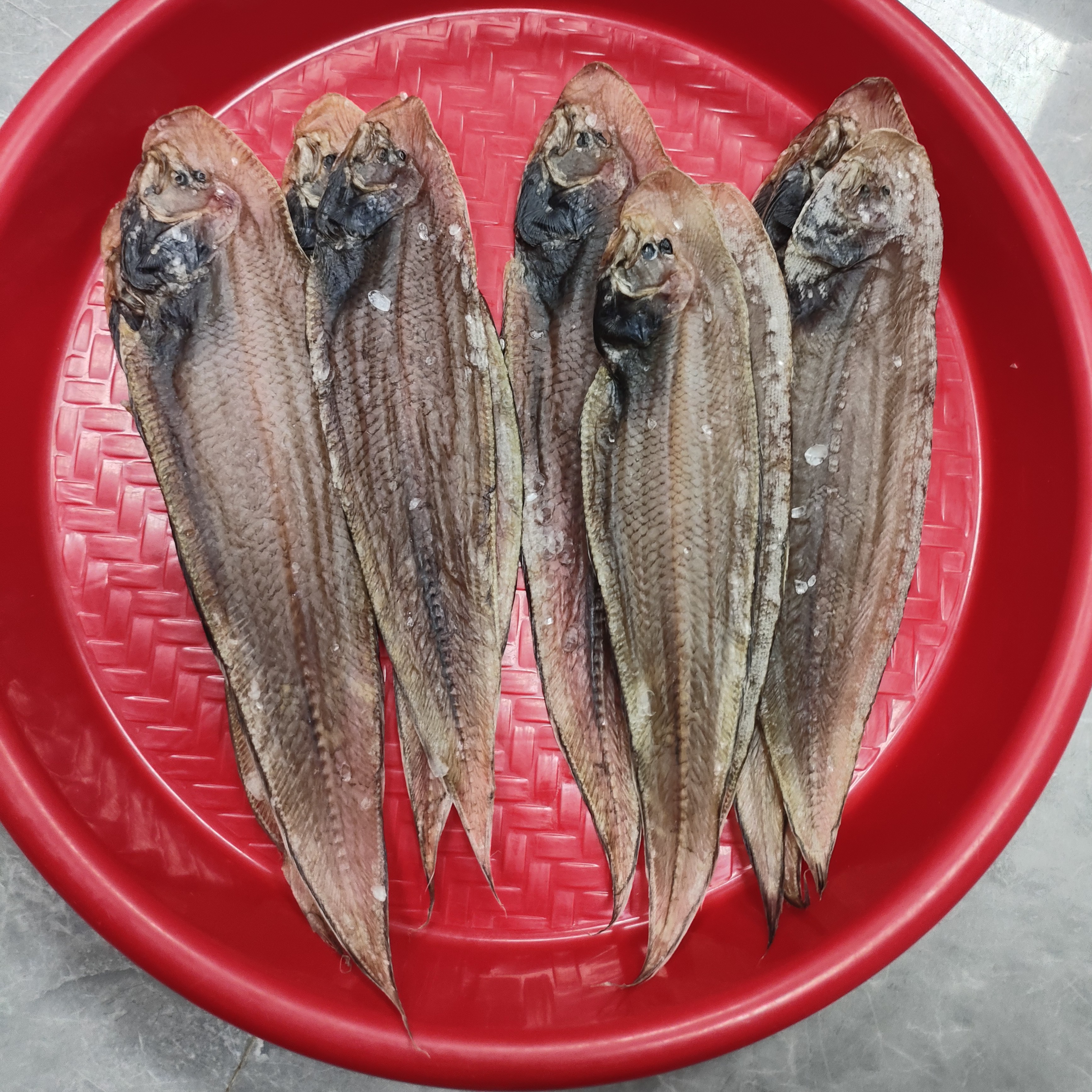 马宫本港龙舌鱼干，煎油、蒸姜丝等