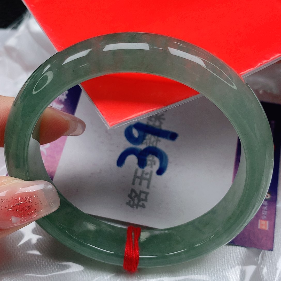 翡翠手镯未镶嵌缅甸天然a货翡翠57