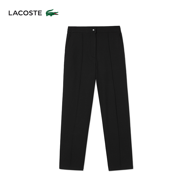 LACOSTE法国鳄鱼女装25秋季新款时尚简约纯色锥形长裤|HF2488