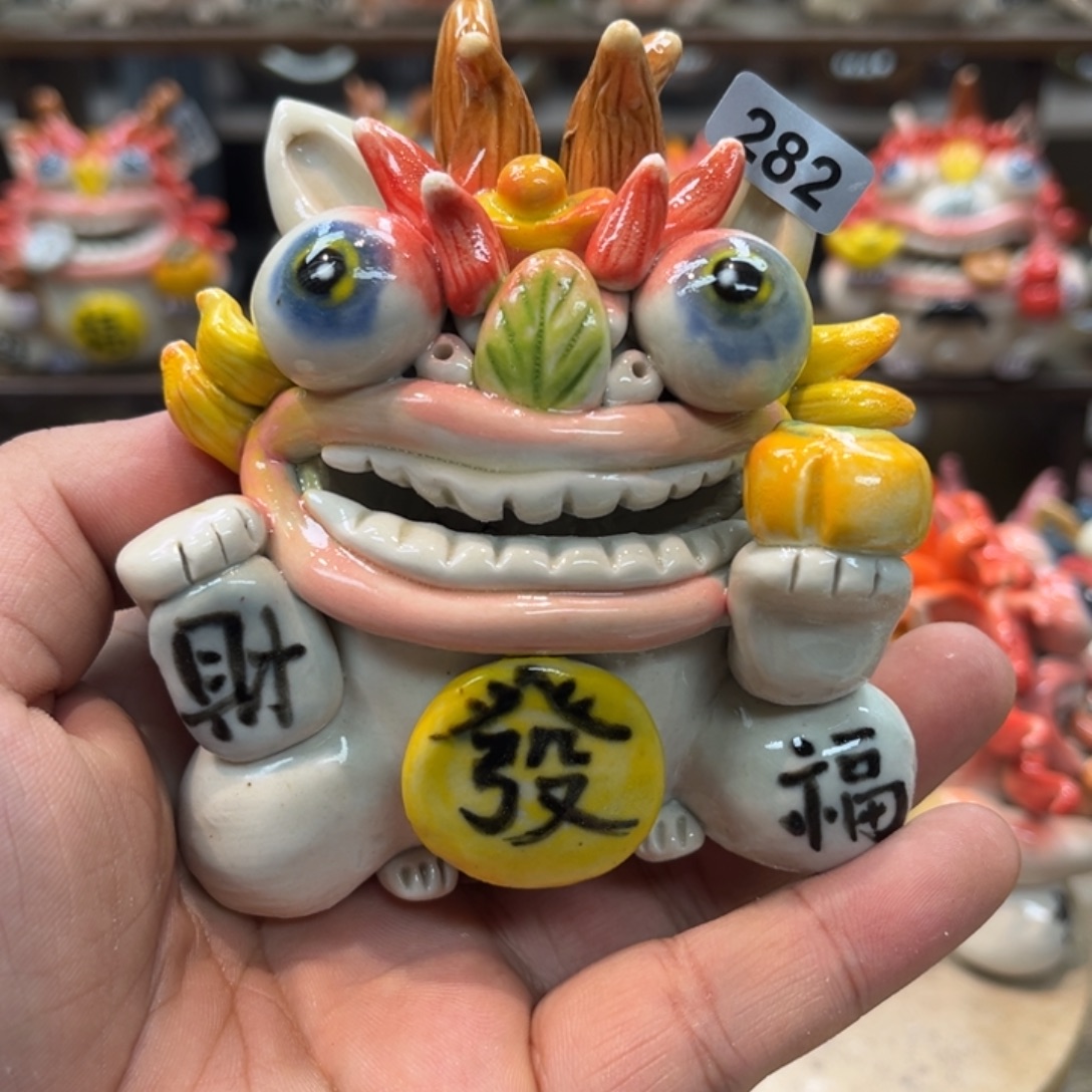 摆件纯手工抽象陶瓷摆件282
