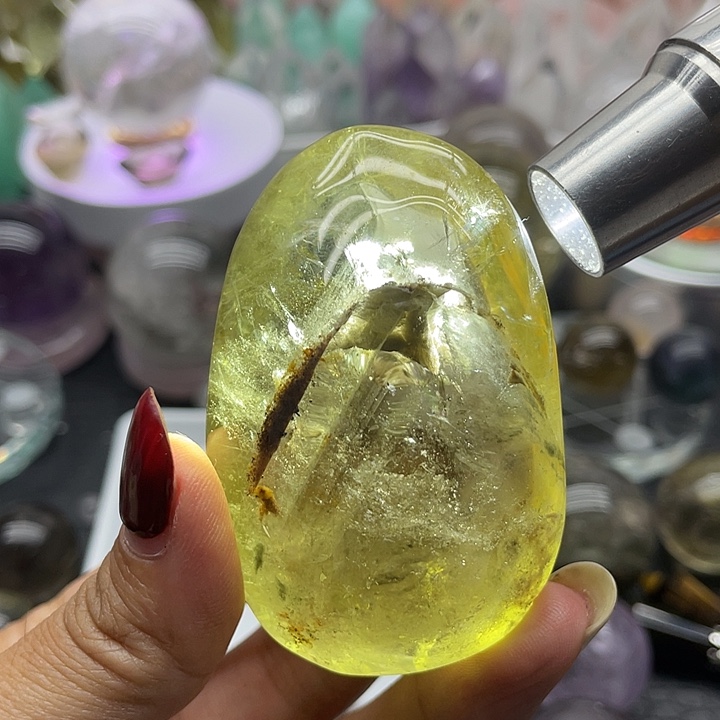 未镶嵌珠宝半成品水晶31黄水晶把玩