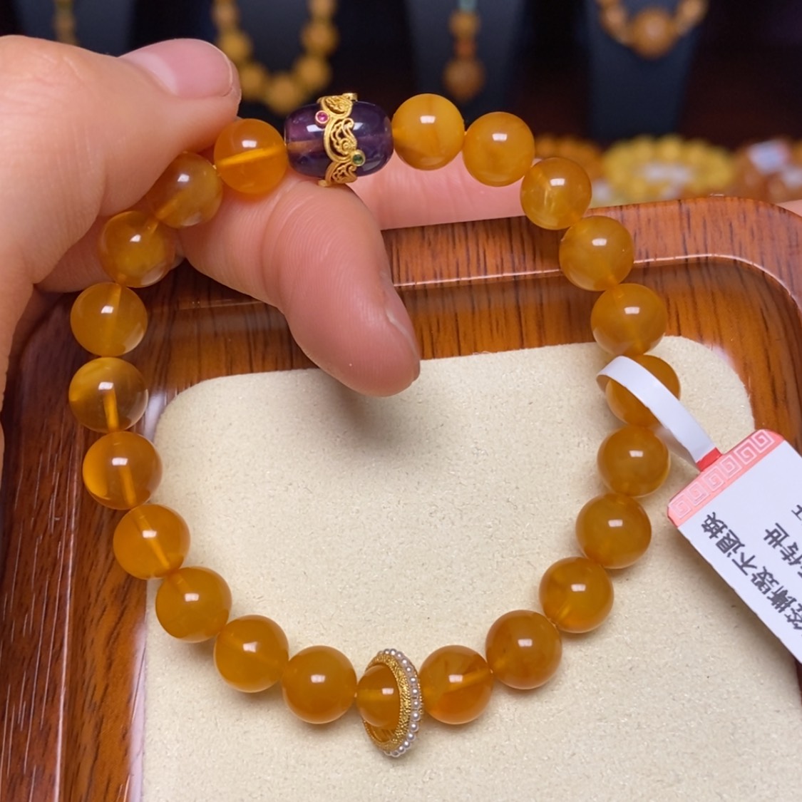 【闪购商品】蜜蜡手链未镶嵌手串