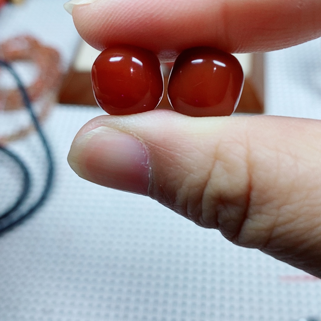 南红玛瑙未镶嵌单珠卡11