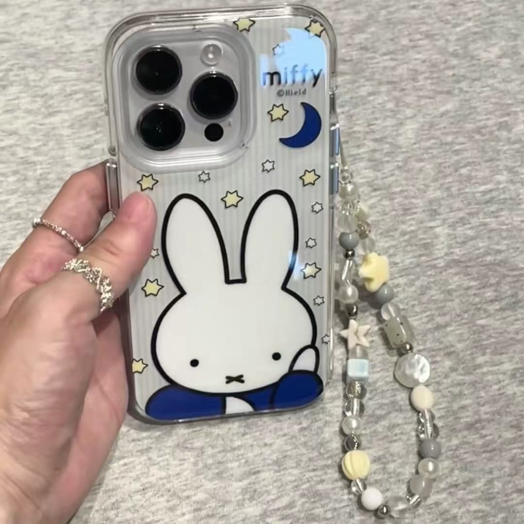 月亮米菲兔适用苹果iphone小米15promax防摔vivo华为oppo手机壳女