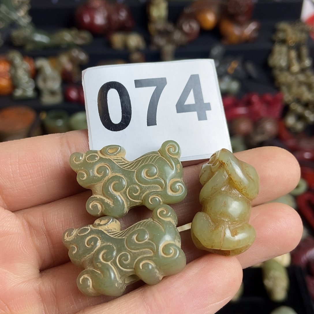 和田玉（糖玉）饰品未镶嵌根*轩