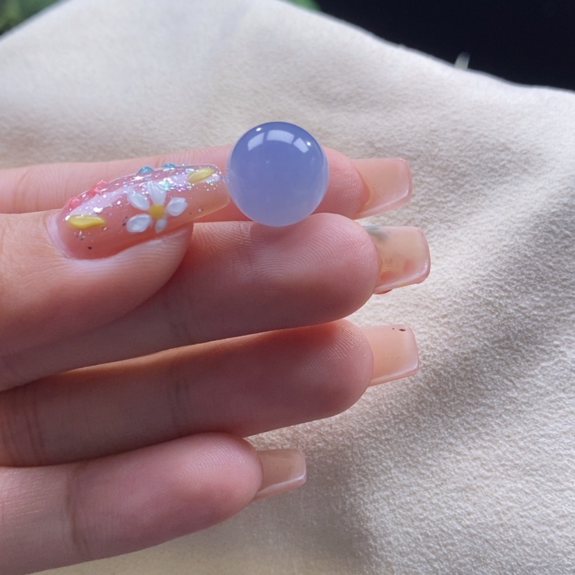 【闪购商品】翡翠颈饰未镶嵌浓蓝紫珠卡12.9