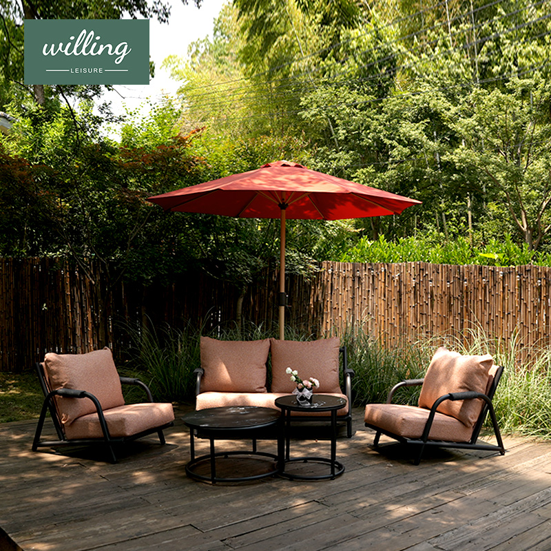 辉煌系列户外沙发休闲网红打卡区泳池边单身公寓酒店会客区休闲区