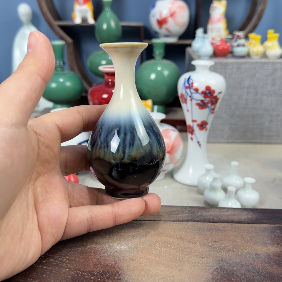 陶瓷手工小花器摆件