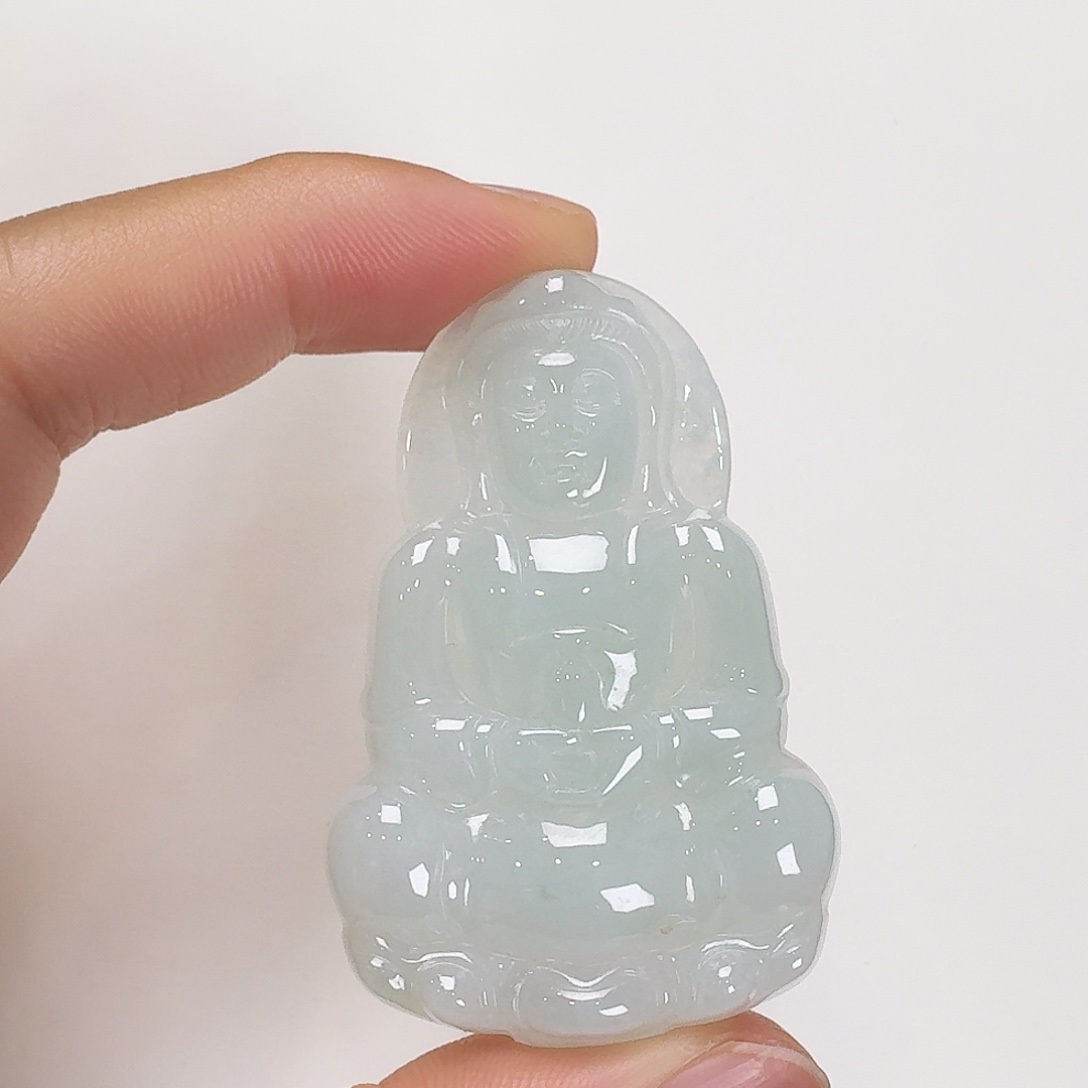 翡翠颈饰未镶嵌观音