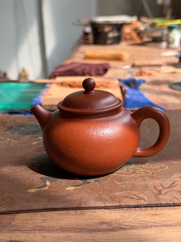 宜兴紫砂，粗砂大红袍全手工制作 包容