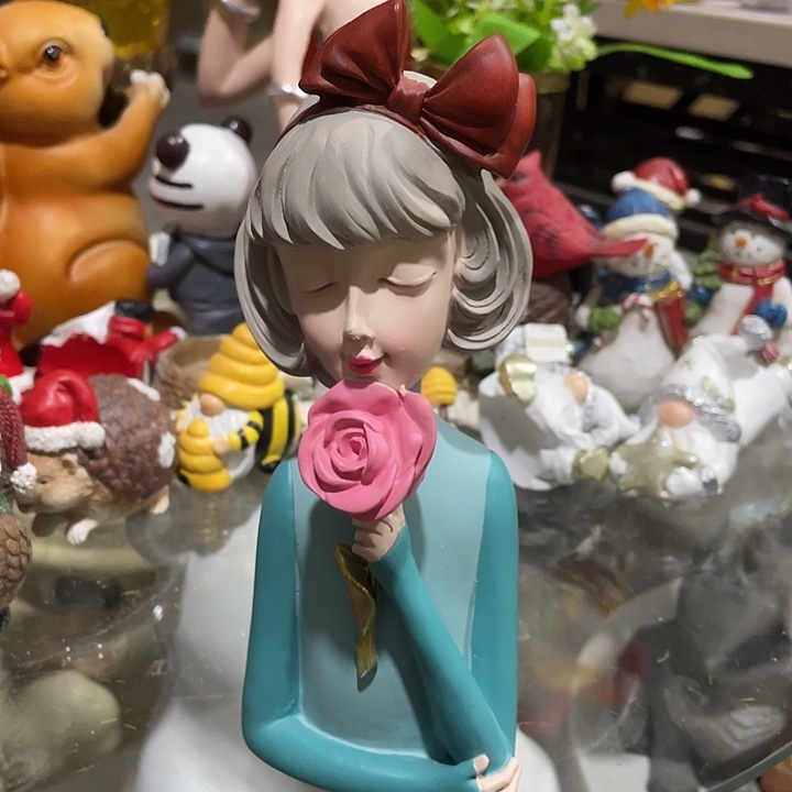 树脂样品样品样品蝴蝶结女孩