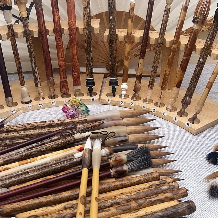 人***此纯狼毫作品4.0作品毛笔