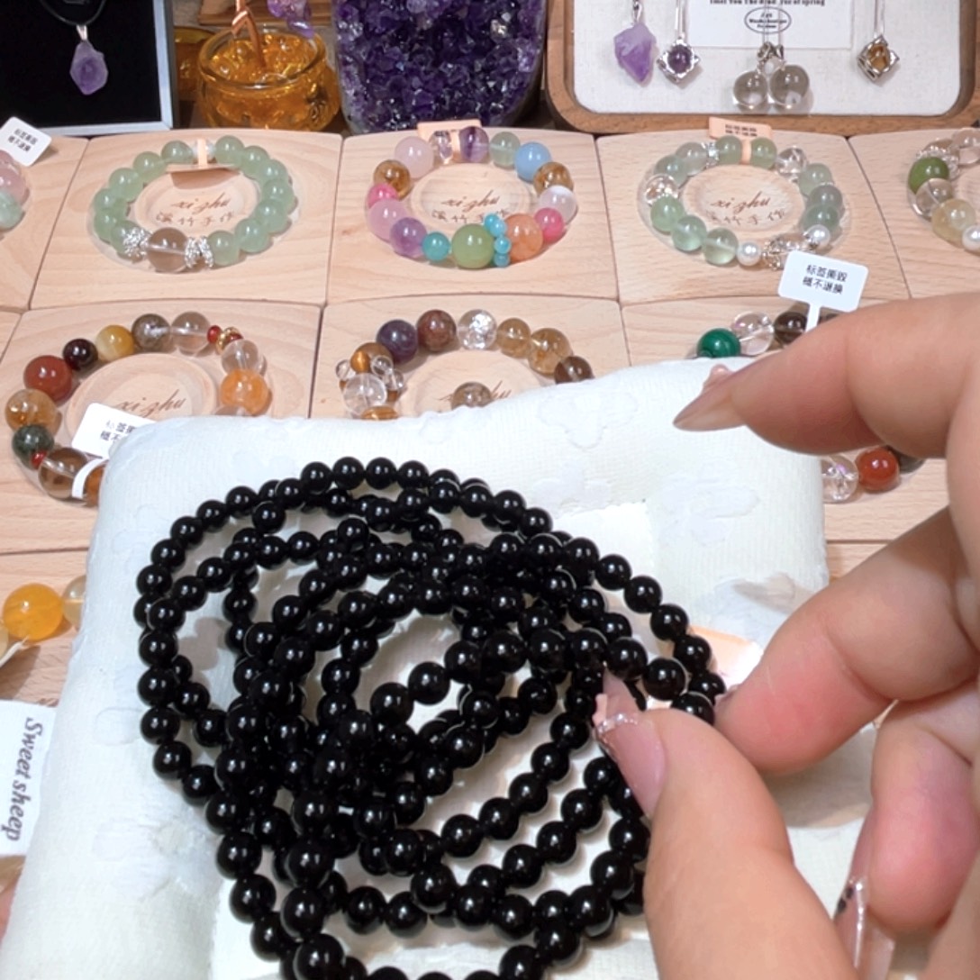 水晶手链未镶嵌天然水晶