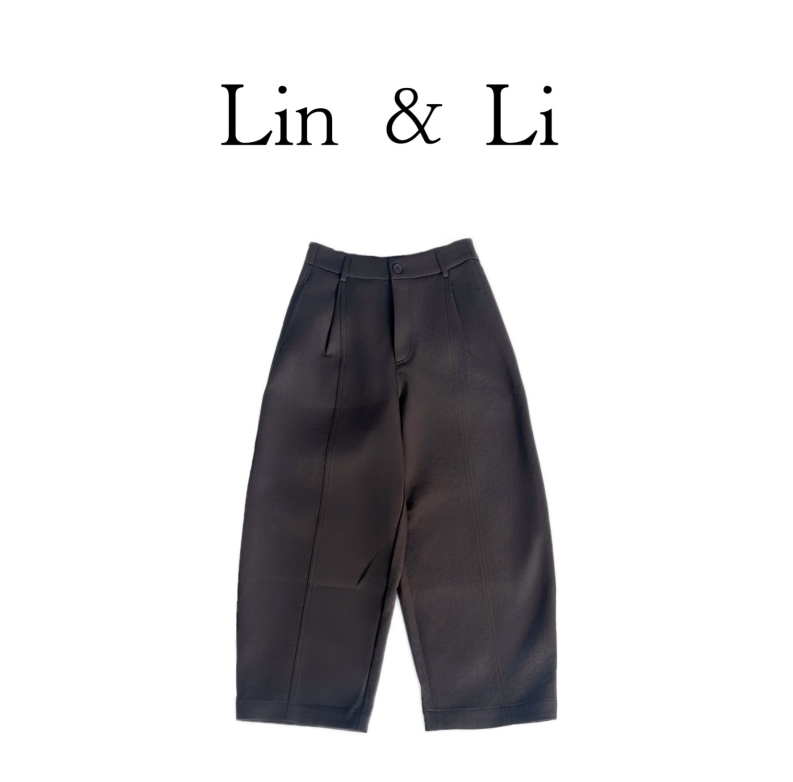 《林李上新》25607新款舒适宽松简约百搭时尚直筒阔腿休闲裤子