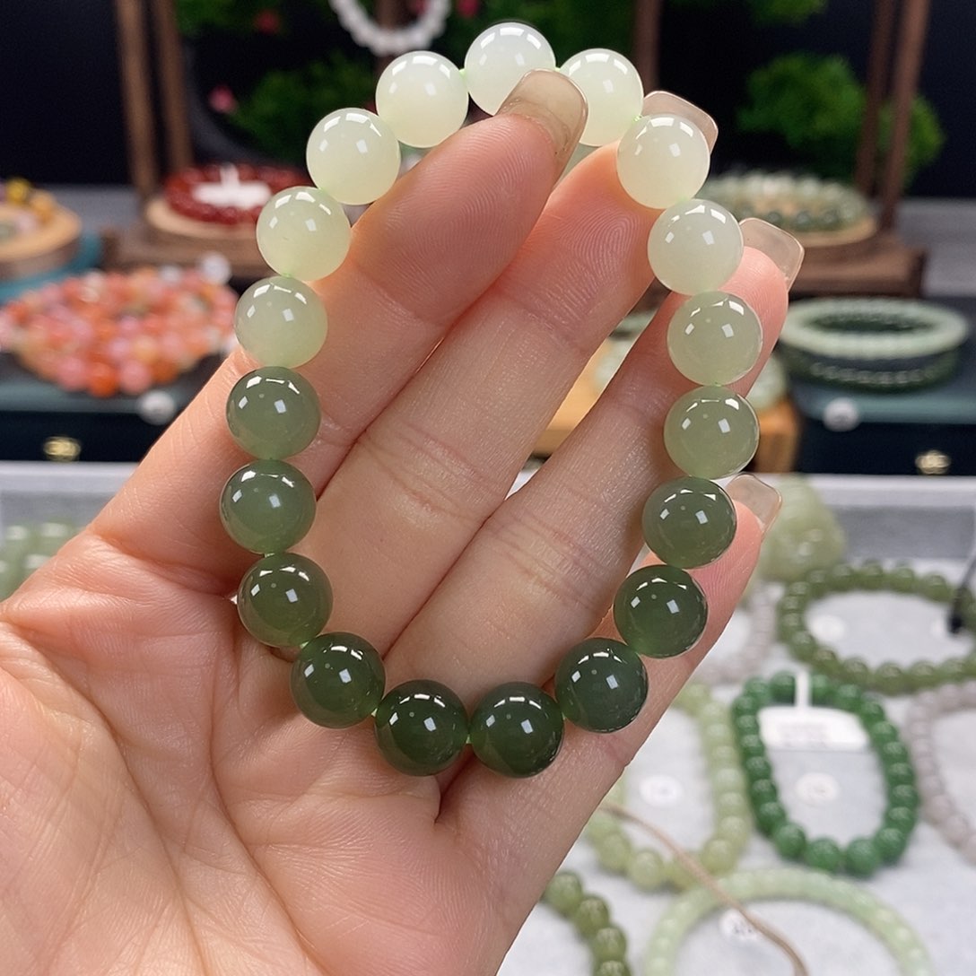 未镶嵌和田玉手链高货