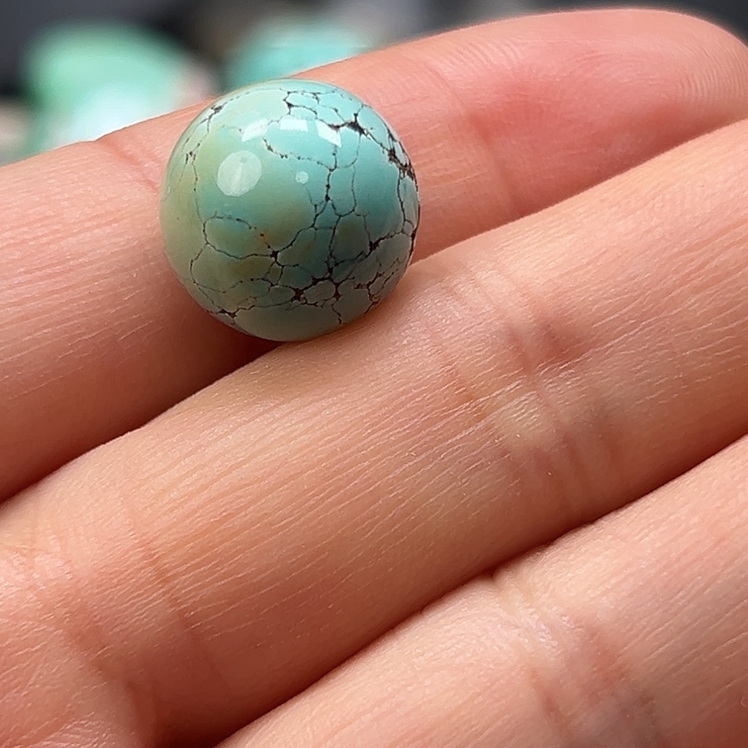 清***许绿松石未镶嵌珠宝奇石