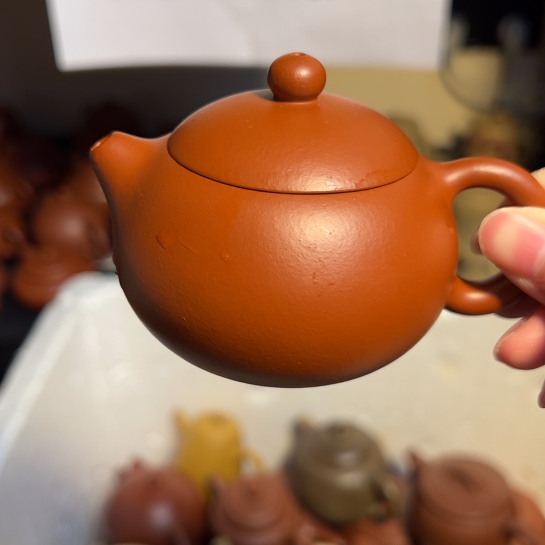 紫砂茶壶宜兴紫砂壶朱泥120