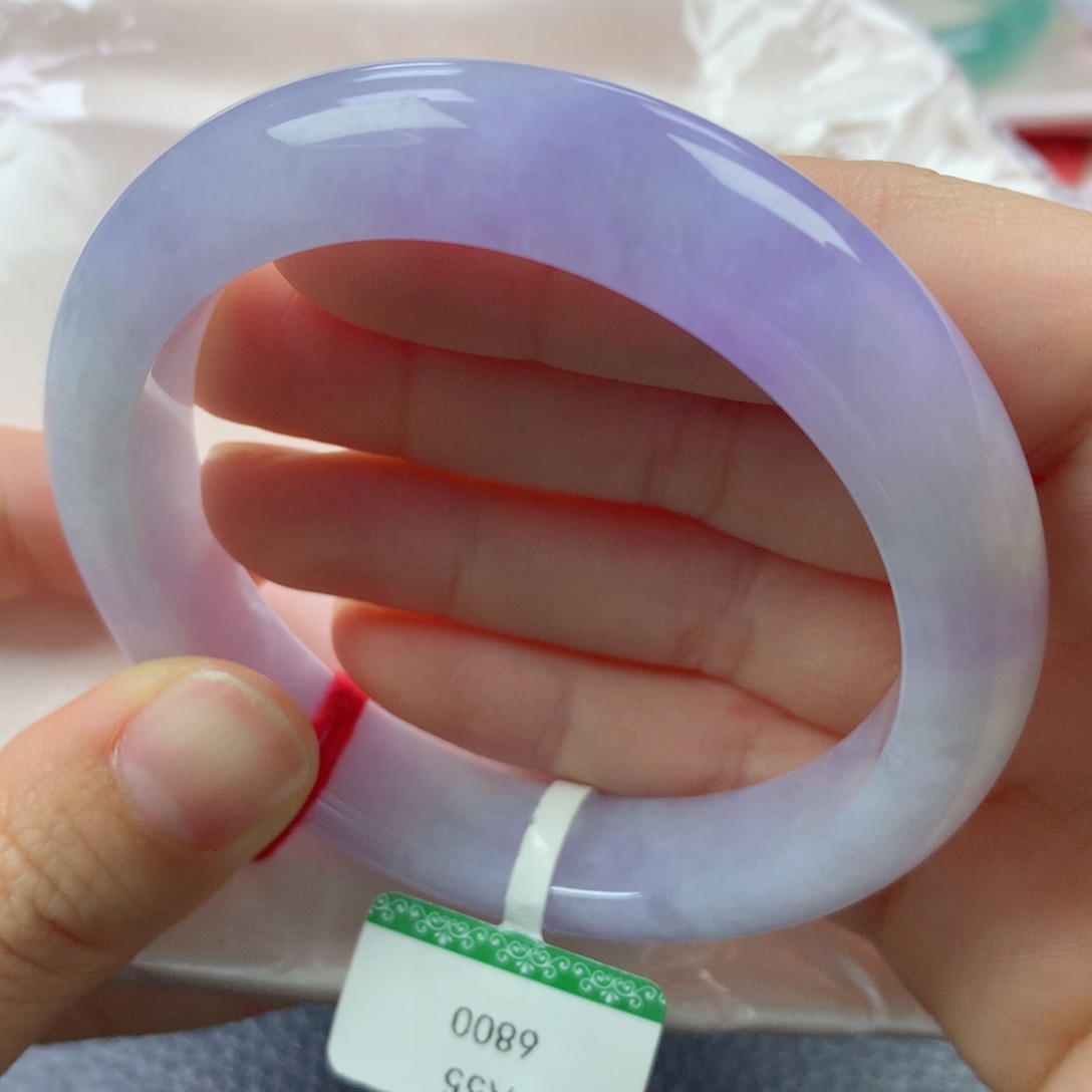 未镶嵌手镯翡翠缅甸天然翡翠A货55.3正