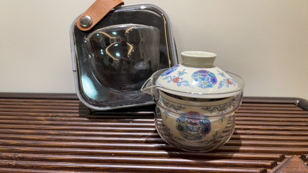 复古向阳花两杯陶瓷茶具茶杯便携式泡茶喝茶