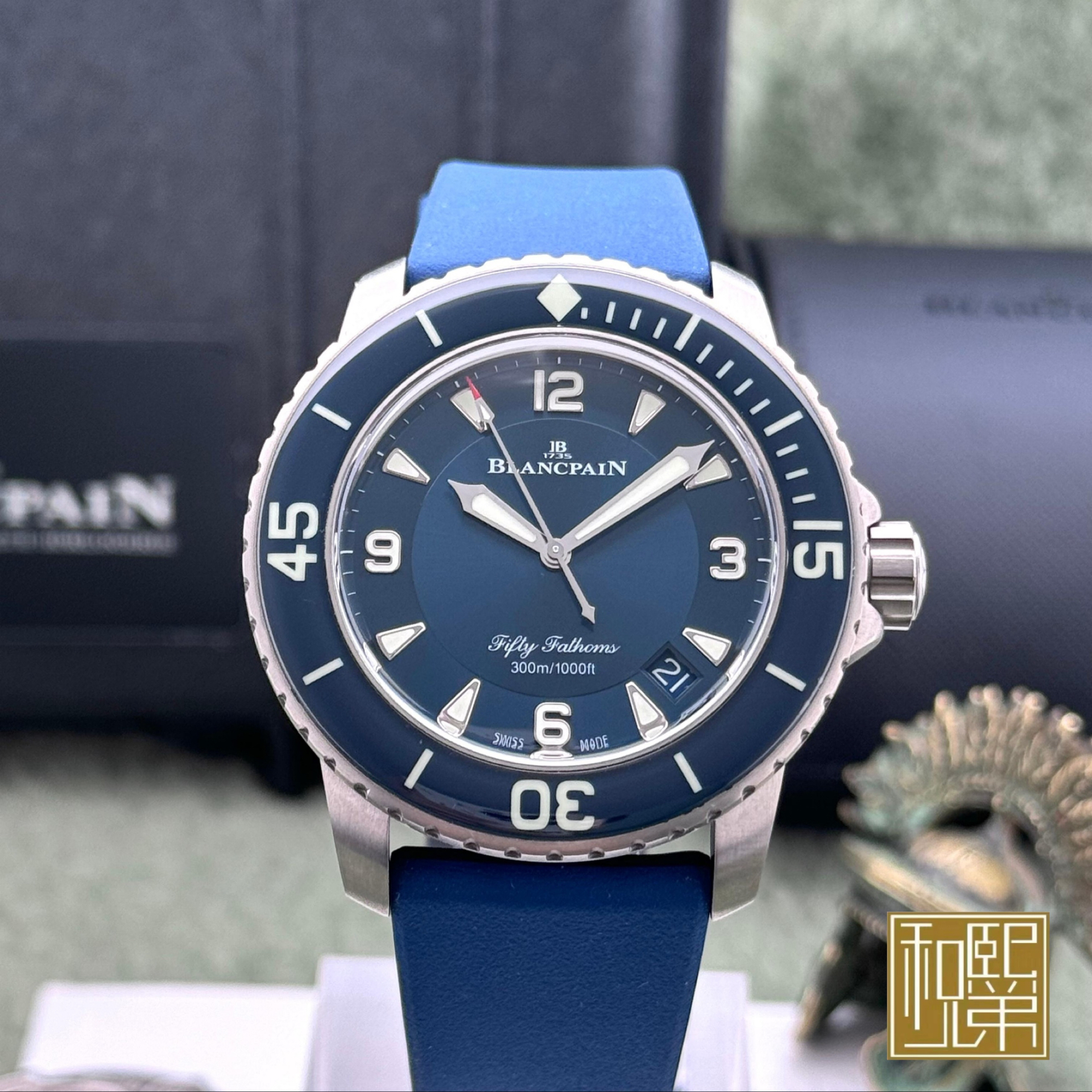 95新 Blancpain 宝珀五十噚/5015-12B40-O52A/19全/45