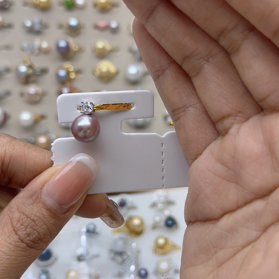 *****银S925镶嵌戒指淡水珍珠