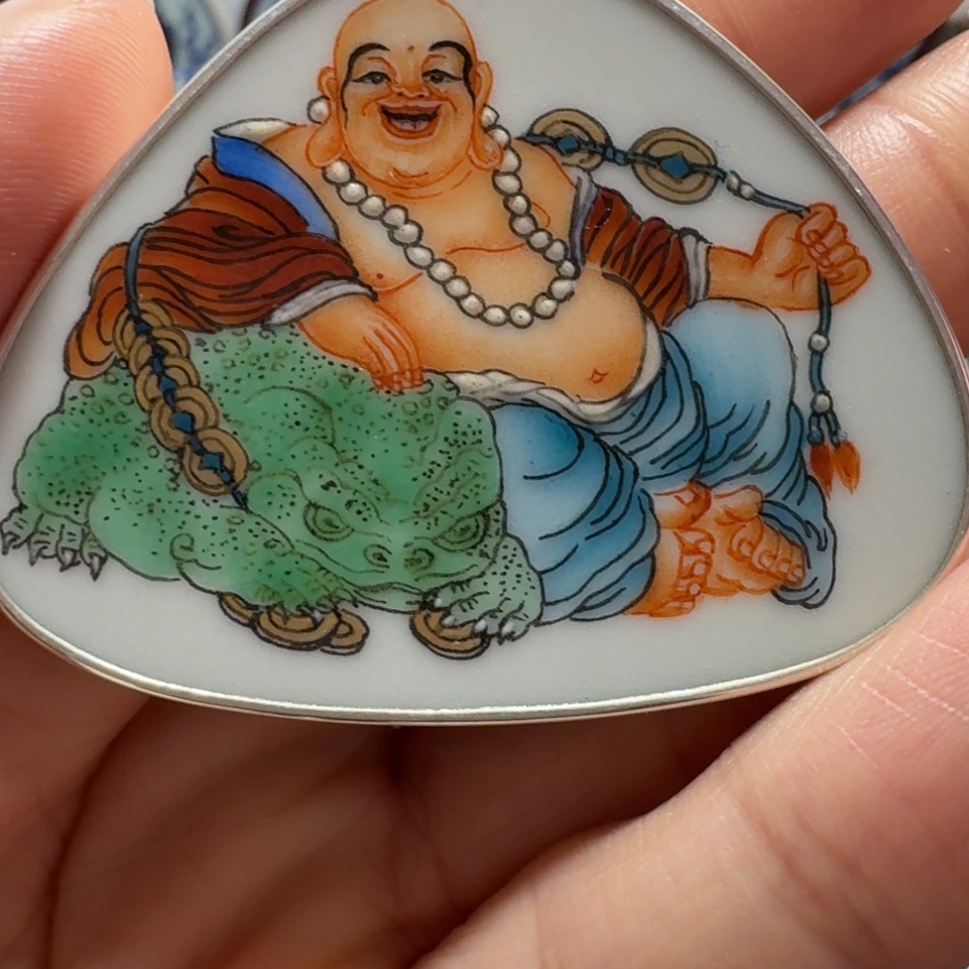 用***0陶摆件弥勒佛挂件一个