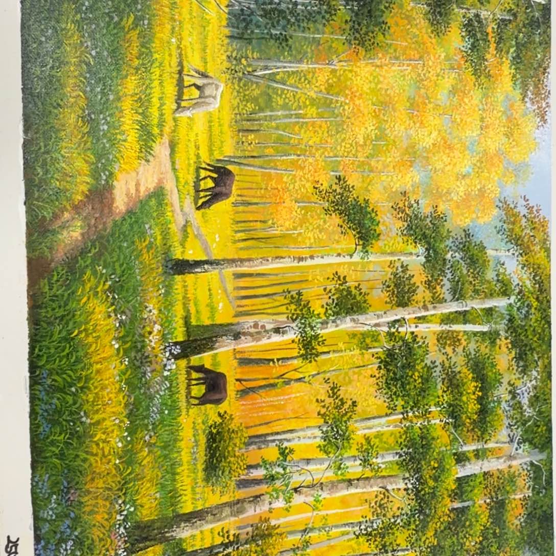 油画你在哪了我在外面