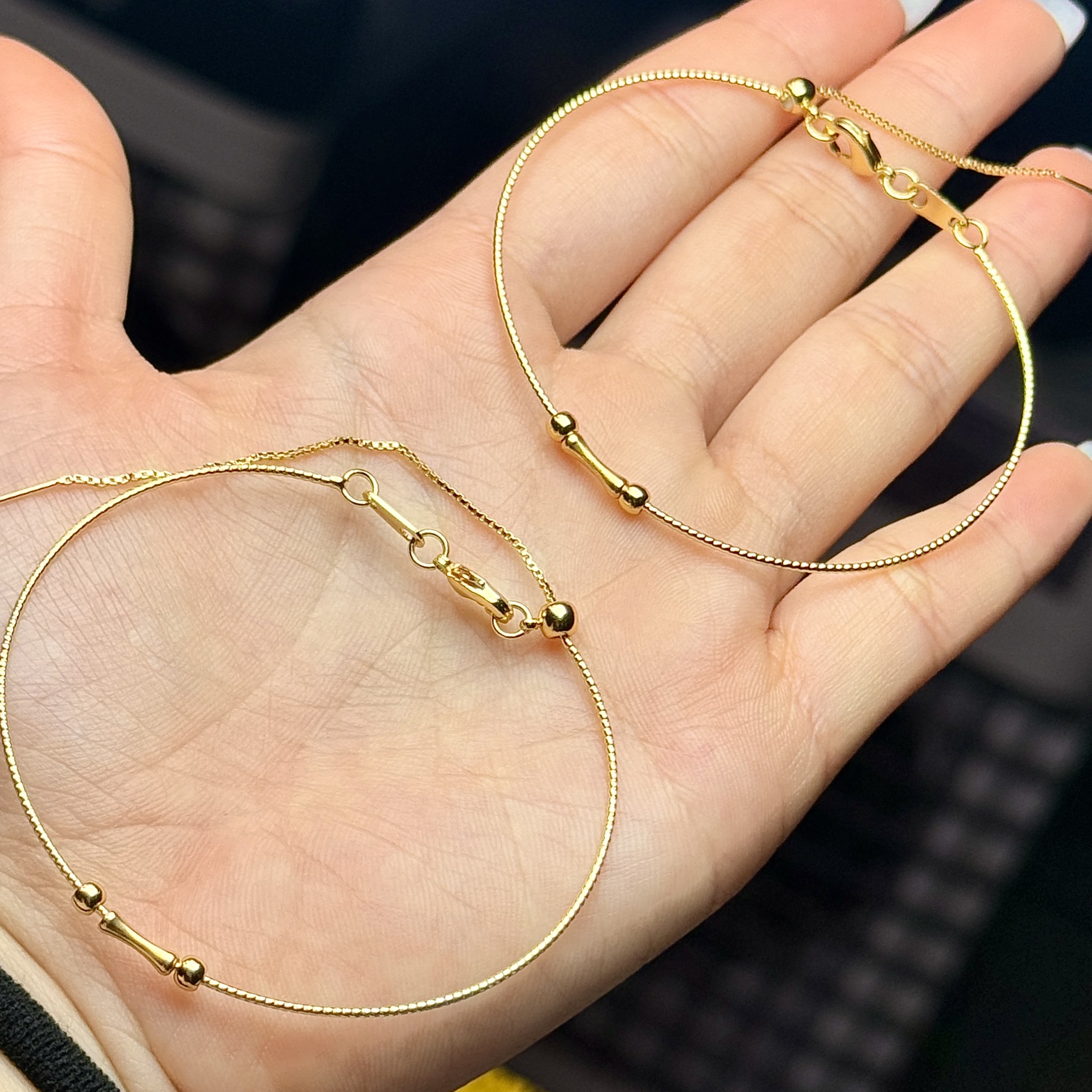 【CH】18k金DIY手链（多样性发其一）