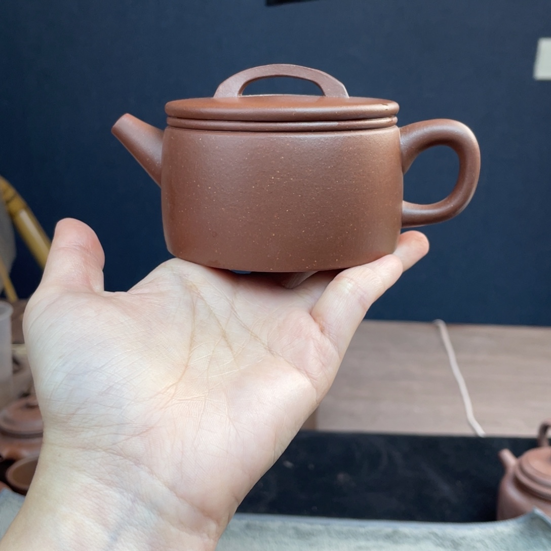 紫砂茶壶全手工底槽清汉瓦200cc