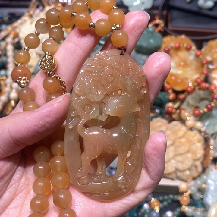 岫玉毛衣链未镶嵌