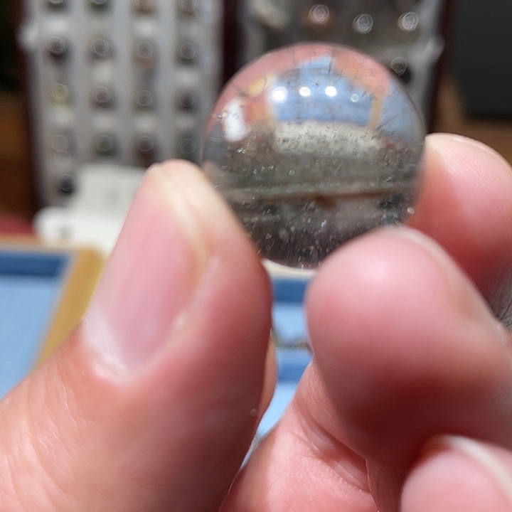 水晶手串未镶嵌天然的彩色水晶幽灵