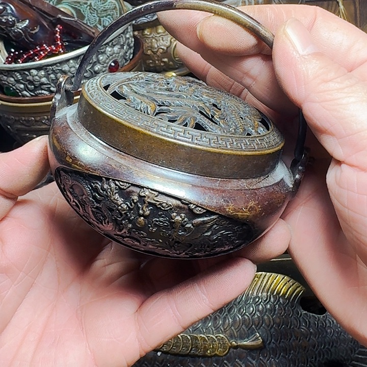 铜器摆件收收藏藏