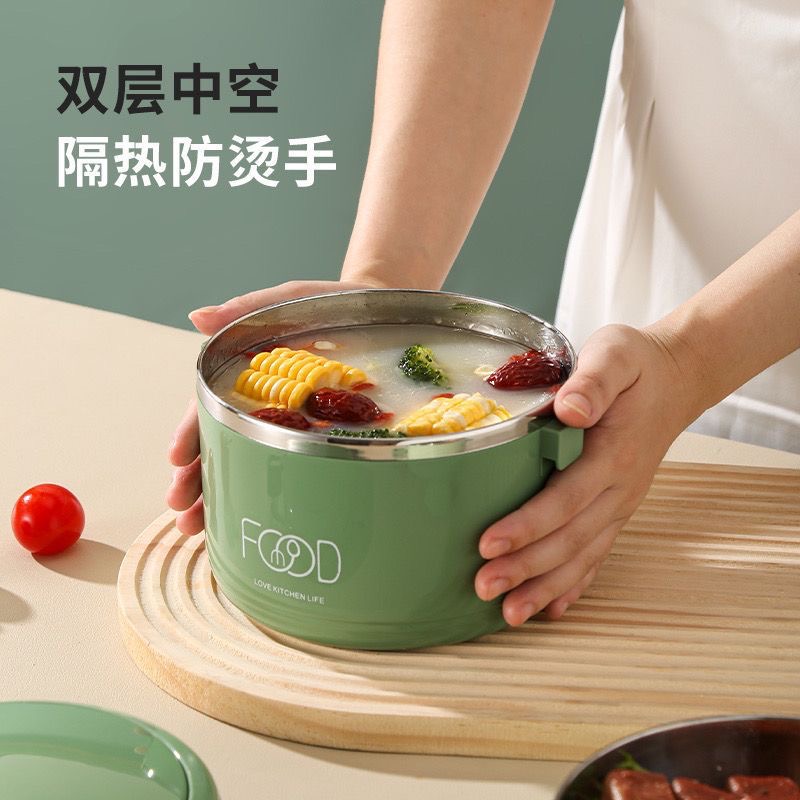 多层饭盒不锈钢泡面碗带盖宿舍上班族学生打饭上学专用食堂保温袋