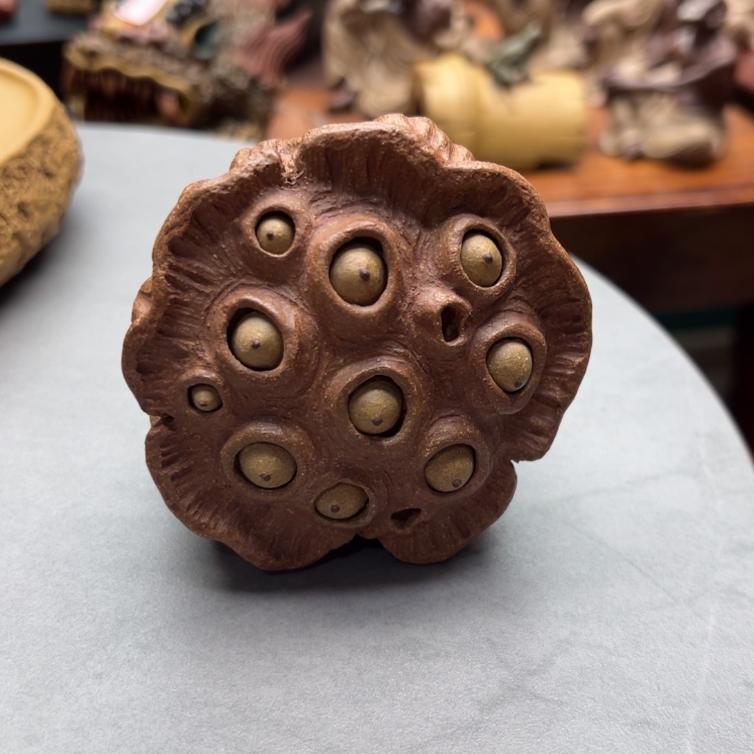 致***春紫砂茶宠莲蓬紫砂紫砂紫砂